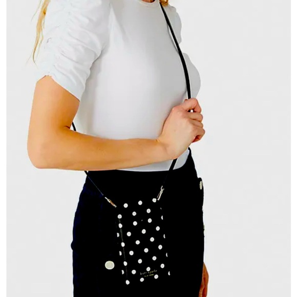 Polka dot Kate spade slim crossbody bag - Picture 1 of 4